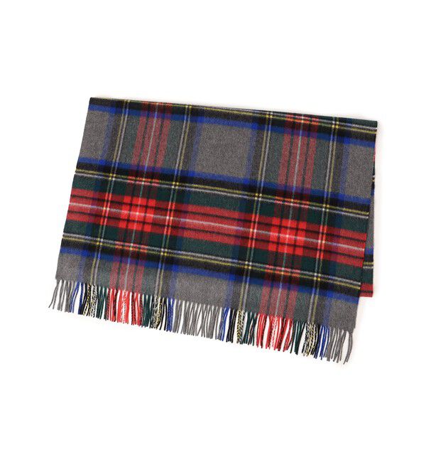 SHIPS for women「JOHNSTONS:カシミヤチェックストール 190*70」|ストール|