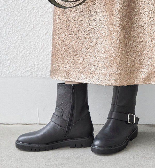 SHIPS for women「レザー エンジニア ブーツ ◇」|ショートブーツ|