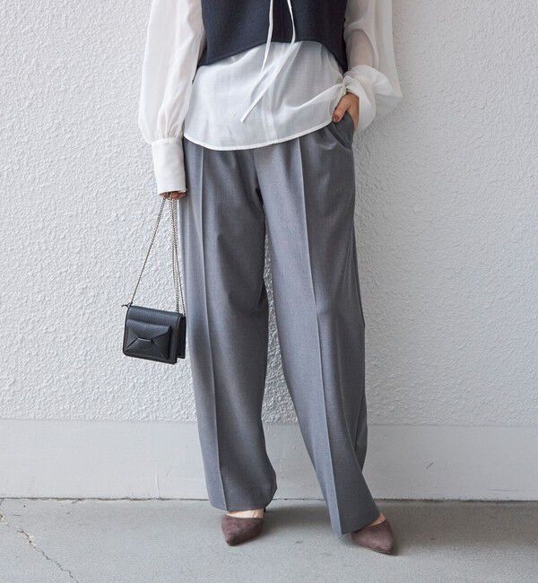 SHIPS for women「〈手洗い可能〉2タック トラウザー パンツ」|その他|