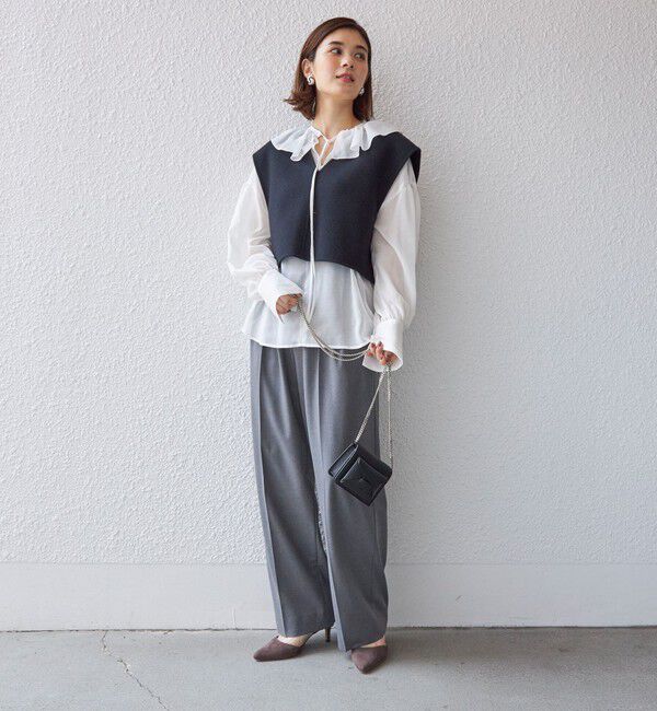 SHIPS for women「〈手洗い可能〉2タック トラウザー パンツ」|その他|