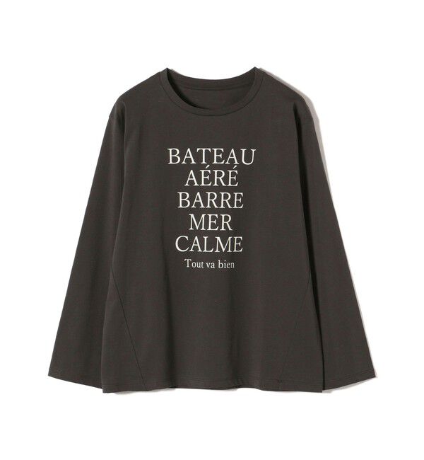 SHIPS for women「ローズ ペトール ロング スリーブ プリント TEE」|Tシャツ・カットソー|