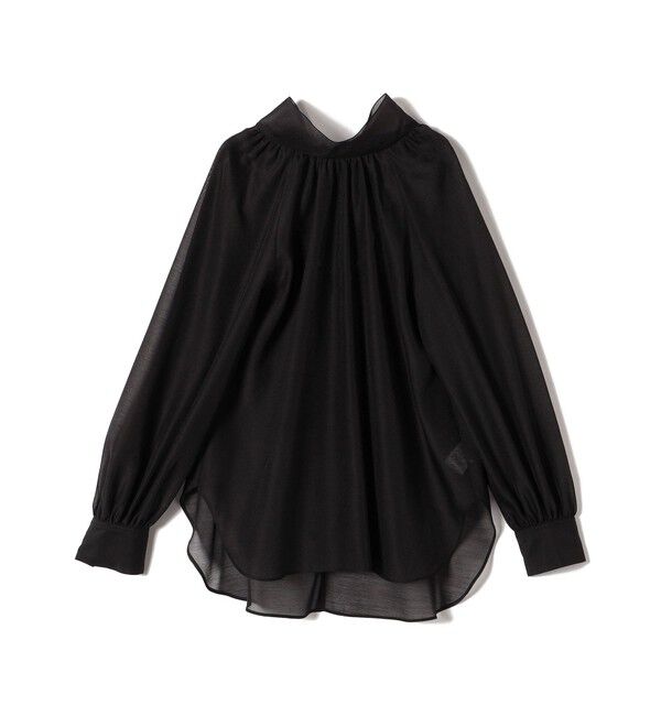 SHIPS for women「〈手洗い可能〉オーガンジー リボン ブラウス」|シャツ・ブラウス|