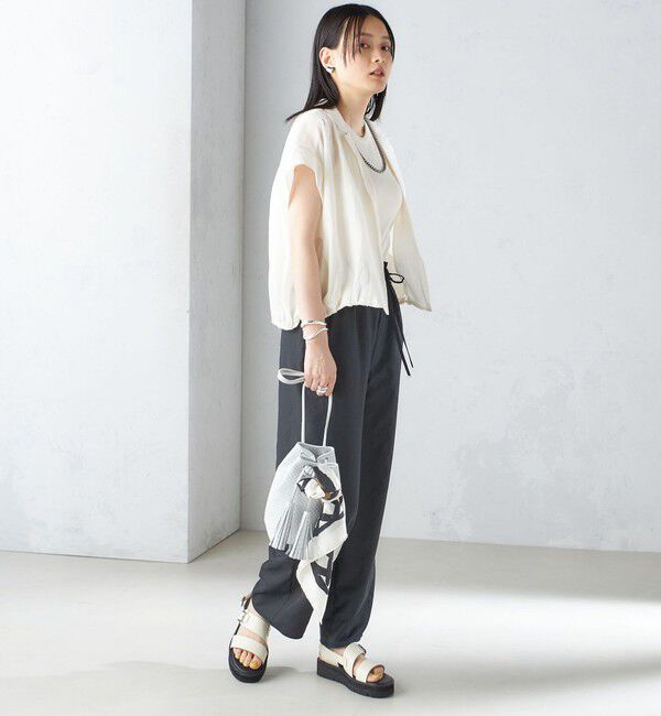 SHIPS for women「〈手洗い可能〉ツイル ドロスト パンツ」|その他|