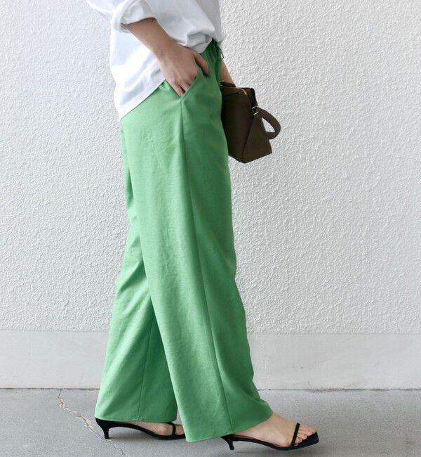 SHIPS for women「〈手洗い可能〉ツイル ドロスト パンツ」|その他|