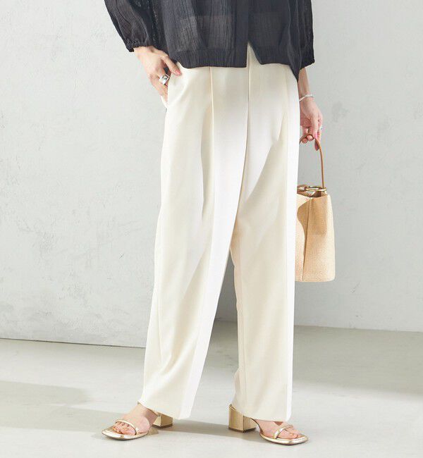 SHIPS for women「〈手洗い可能〉ツイル ストレート パンツ（セットアップ対応）」|その他|