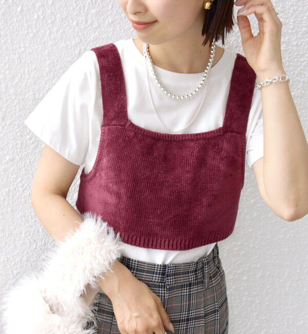 SHIPS for women「〈手洗い可能〉モールヤーン ニット ビスチェ」|ニット・セーター|