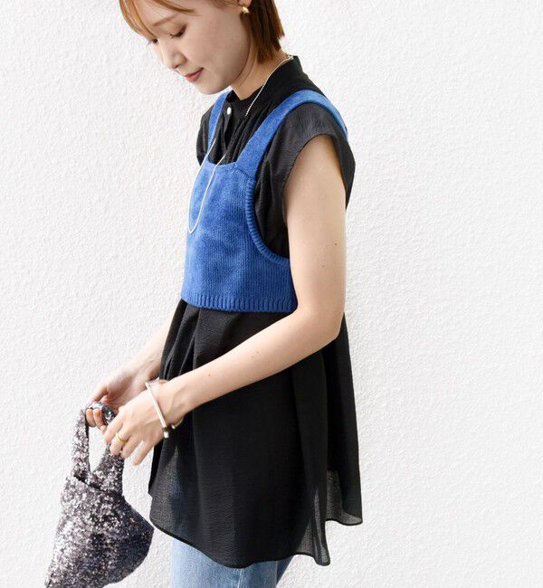 SHIPS for women「〈手洗い可能〉モールヤーン ニット ビスチェ」|ニット・セーター|