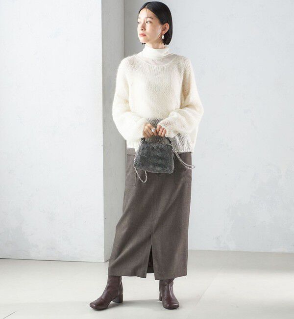 SHIPS for women「モヘヤ メッシュ プルオーバー」|ニット・セーター|