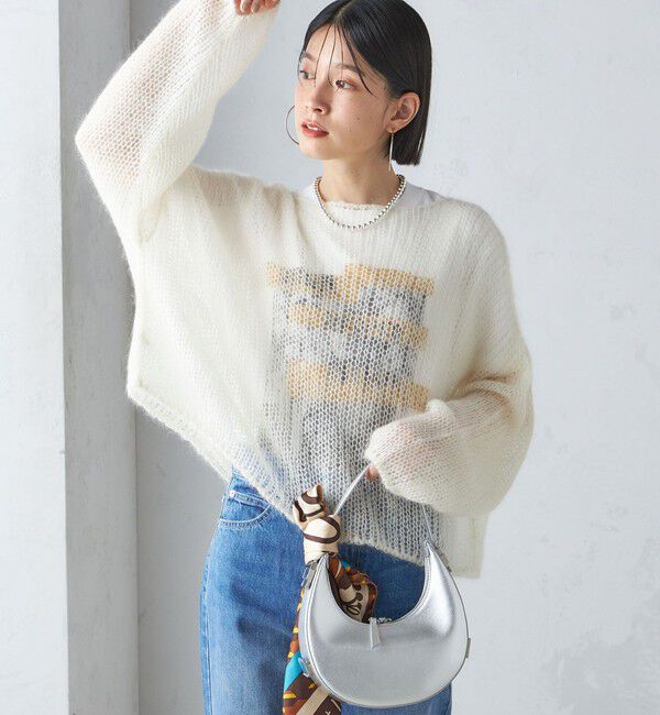 SHIPS for women「モヘヤ メッシュ プルオーバー」|ニット・セーター|