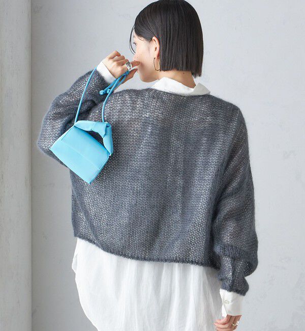 SHIPS for women「モヘヤ メッシュ プルオーバー」|ニット・セーター|