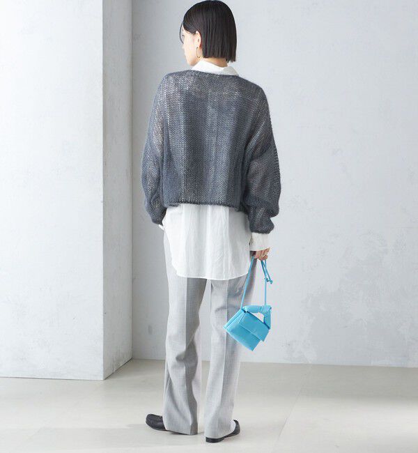 SHIPS for women「モヘヤ メッシュ プルオーバー」|ニット・セーター|