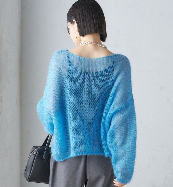 SHIPS for women「モヘヤ メッシュ プルオーバー」|ニット・セーター|