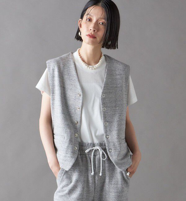 SHIPS for women「SHIPS NINE CASE:〈手洗い可能〉スウェット ベスト」|ベスト・ジレ|