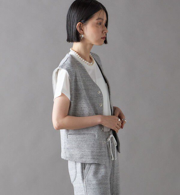 SHIPS for women「SHIPS NINE CASE:〈手洗い可能〉スウェット ベスト」|ベスト・ジレ|