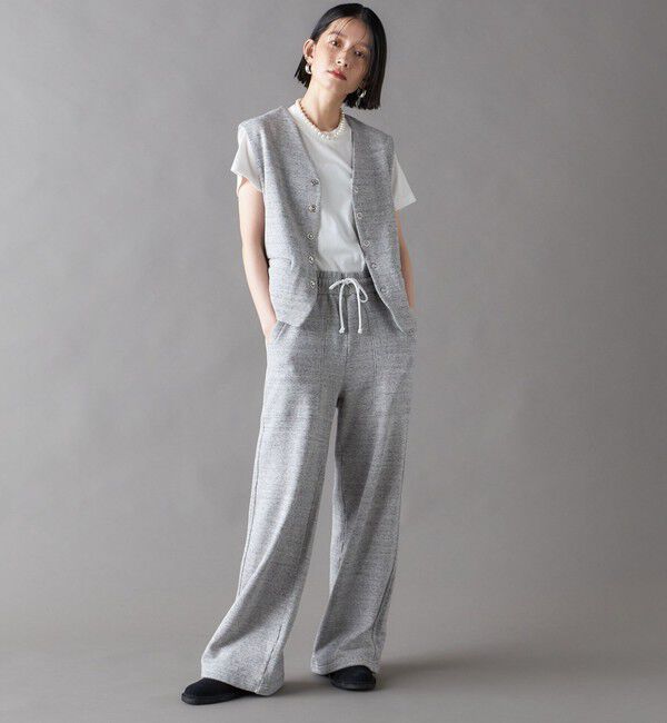 SHIPS for women「SHIPS NINE CASE:〈手洗い可能〉スウェット ベスト」|ベスト・ジレ|