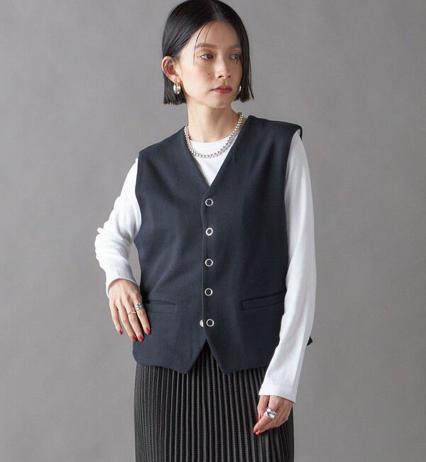 SHIPS for women「SHIPS NINE CASE:〈手洗い可能〉スウェット ベスト」|ベスト・ジレ|