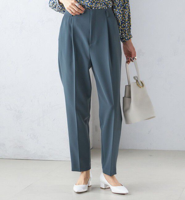 SHIPS for women「〈手洗い可能〉タック テーパード パンツ（セットアップ対応）」|その他|