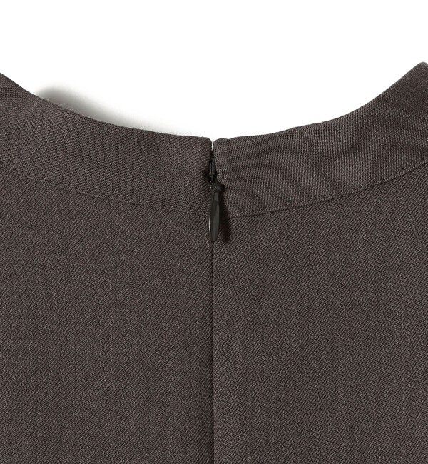 SHIPS for women「〈手洗い可能〉ウール混 スタンドカラー 袖 シャーリング ブラウス」|シャツ・ブラウス|