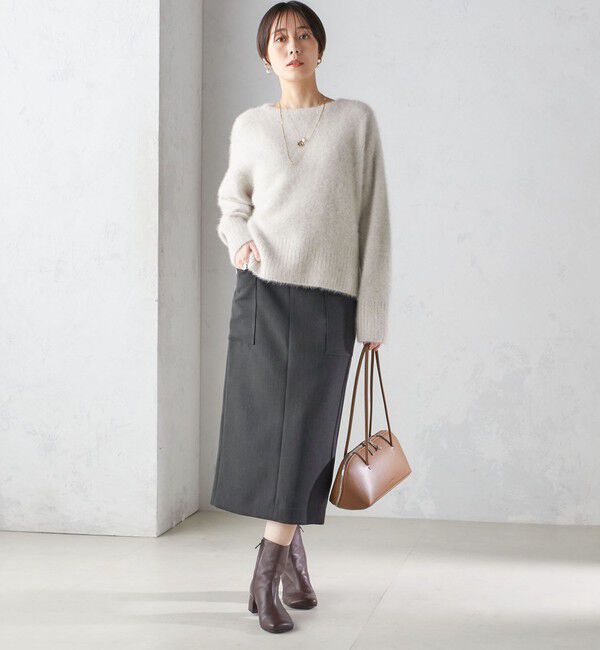 SHIPS for women「〈手洗い可能〉ウールライク ポケット タイト スカート」|スカート|