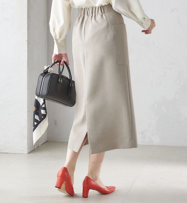 SHIPS for women「〈手洗い可能〉ウールライク ポケット タイト スカート」|スカート|