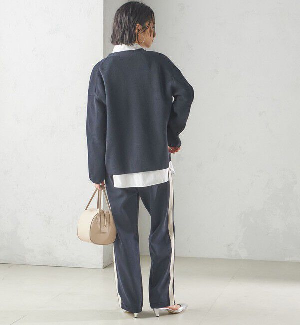 SHIPS for women「〈手洗い可能〉ワンポイント 刺繍 Vネック カーディガン」|カーディガン|