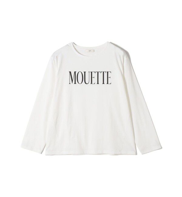 SHIPS for women「〈洗濯機可能〉プラチナヴェール 長袖 ロゴ TEE」|Tシャツ・カットソー|