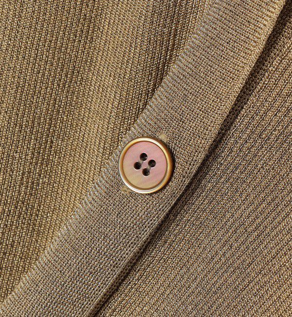 quaranciel「quaranciel:〈手洗い可能〉シアー ラメ ドルマン リブ ニット カーディガン」|カーディガン|