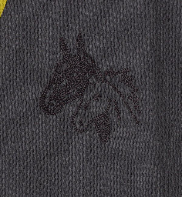 SHIPS any「【SHIPS any別注】Collegiate Pacific:〈洗濯機可能〉V ガゼット プリント & 刺繍 Tシャツ 25SS」|Tシャツ・カットソー|