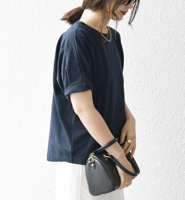 SHIPS any「SHIPS any:〈UVカット/接触冷感/吸水速乾/洗濯機可能〉USAコットン ツイスト TEE」|Tシャツ・カットソー|