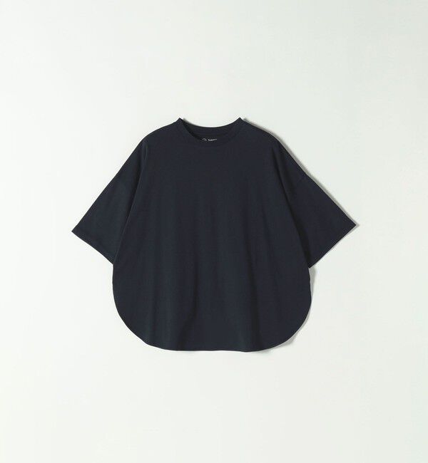 SHIPS any「SHIPS any:〈接触冷感/汗染み防止加工/洗濯機可能〉ラウンドヘム クルー ビッグ TEE」|Tシャツ・カットソー|