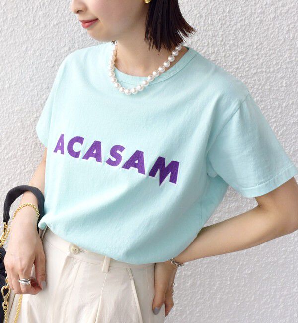 SHIPS for women「ACASAM:クルーネック TEE」|Tシャツ・カットソー|ライトブルー