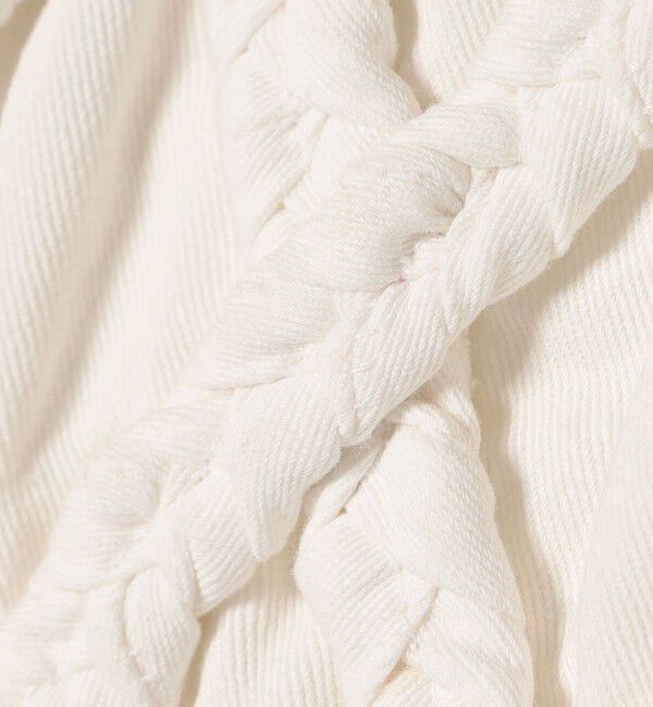 SHIPS any「bon_meur:〈手洗い可能〉ロープ編み コットン コンパクト フリンジ ベスト」|ベスト・ジレ|