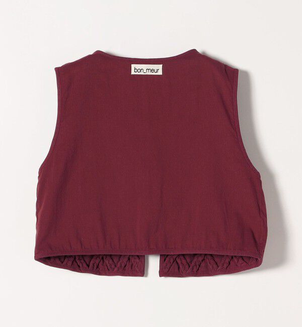 SHIPS any「bon_meur:〈手洗い可能〉ロープ編み コットン コンパクト フリンジ ベスト」|ベスト・ジレ|