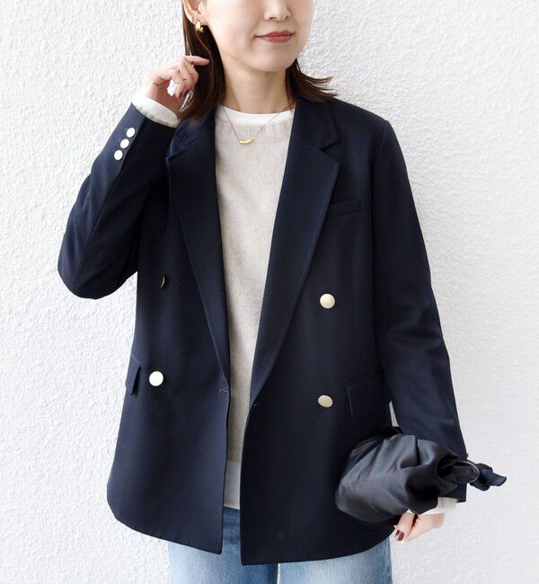 SHIPS for women「ウール ギャバジン ダブル ブレスト ジャケット」|テーラードジャケット|