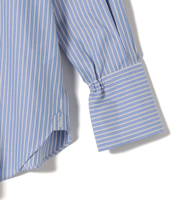 SHIPS for women「【WEB限定】〈手洗い可能〉ストライプ 2WAY リボン シャツ」|シャツ・ブラウス|