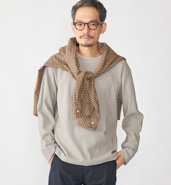 SHIPS「SHIPS: フェイク レイヤード クルーネック ロングスリーブ」|Tシャツ・カットソー|