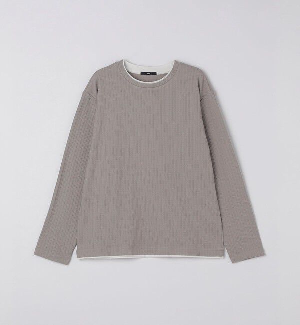 SHIPS「SHIPS: フェイク レイヤード クルーネック ロングスリーブ」|Tシャツ・カットソー|