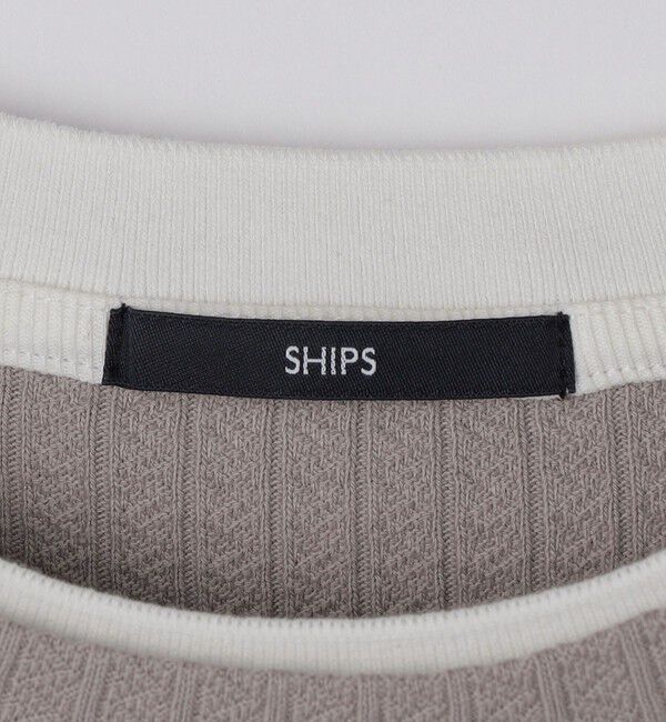 SHIPS「SHIPS: フェイク レイヤード クルーネック ロングスリーブ」|Tシャツ・カットソー|