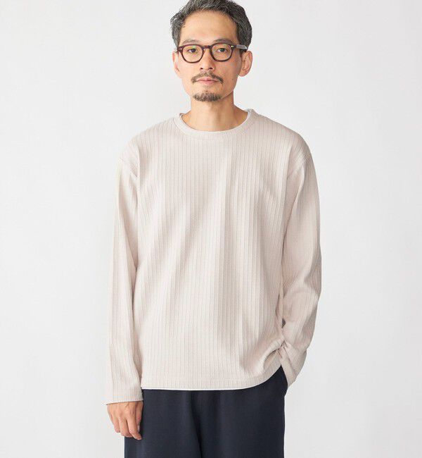SHIPS「SHIPS: フェイク レイヤード クルーネック ロングスリーブ」|Tシャツ・カットソー|