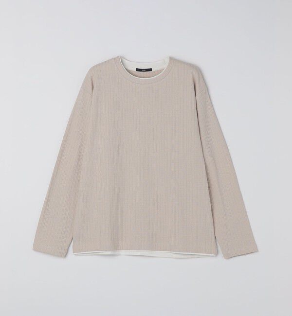 SHIPS「SHIPS: フェイク レイヤード クルーネック ロングスリーブ」|Tシャツ・カットソー|