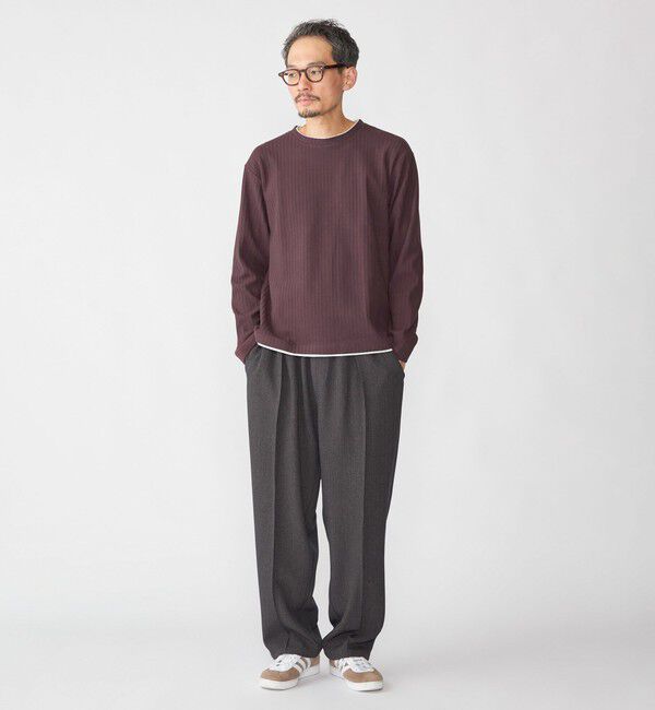 SHIPS「SHIPS: フェイク レイヤード クルーネック ロングスリーブ」|Tシャツ・カットソー|