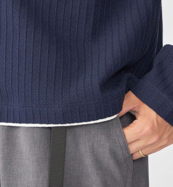 SHIPS「SHIPS: フェイク レイヤード クルーネック ロングスリーブ」|Tシャツ・カットソー|