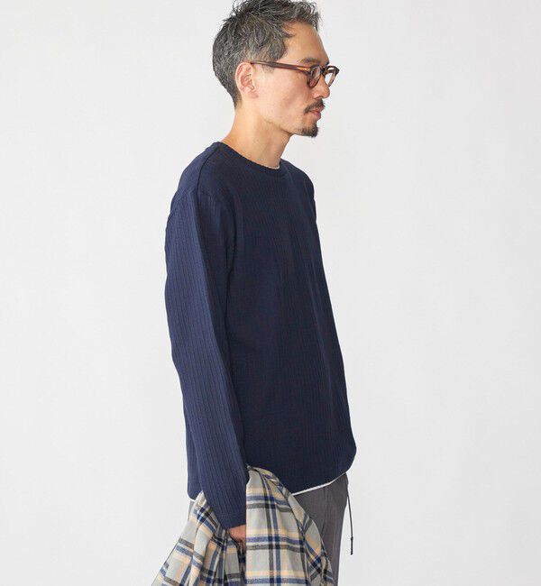 SHIPS「SHIPS: フェイク レイヤード クルーネック ロングスリーブ」|Tシャツ・カットソー|