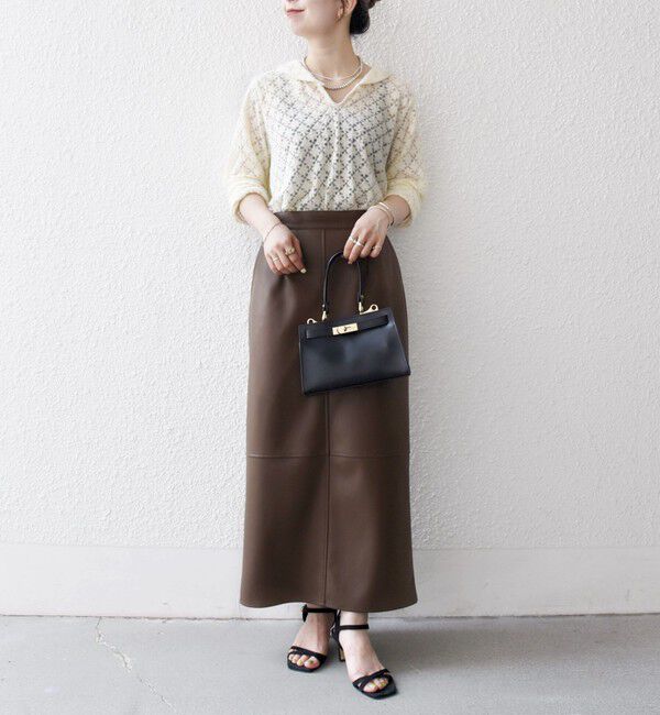 SHIPS any「SHIPS any: クロス ステッチ Iライン スカート」|タイト|