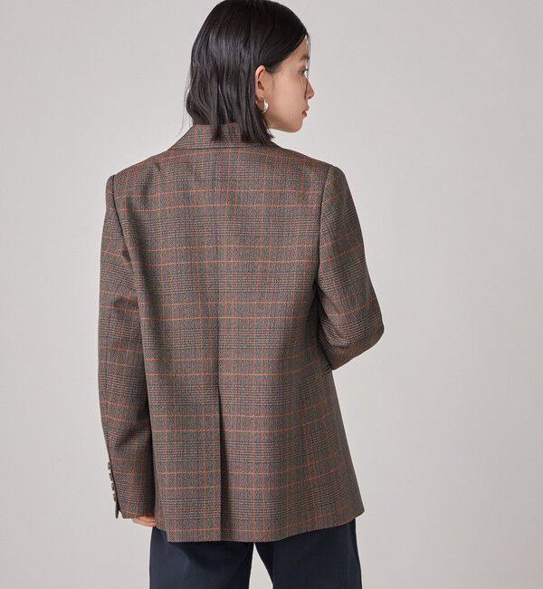 SHIPS for women「SHIPS NINE CASE: チェック テーラード ジャケット」|テーラードジャケット|