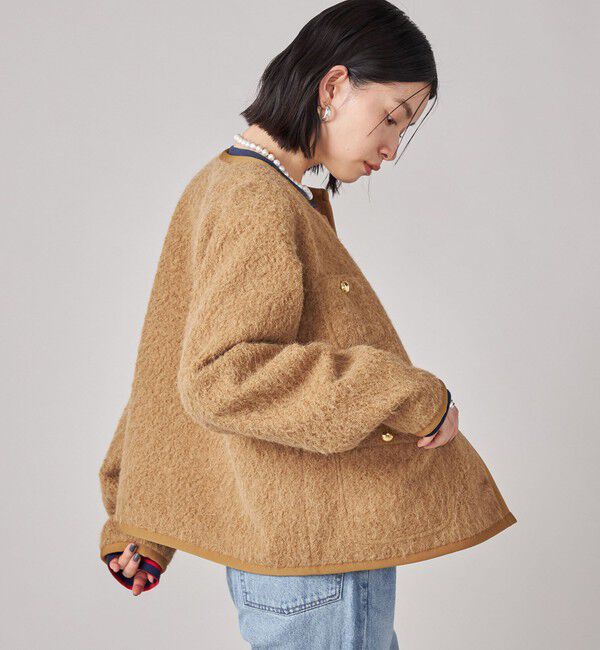 SHIPS for women「SHIPS NINE CASE: ノーカラー ジャケット」|ノーカラージャケット|