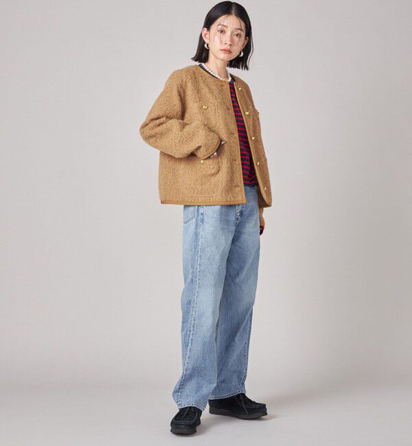 SHIPS for women「SHIPS NINE CASE: ノーカラー ジャケット」|ノーカラージャケット|