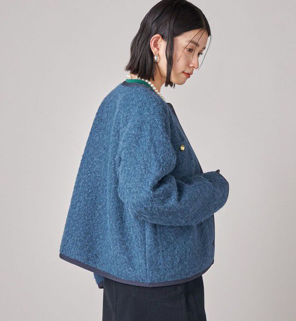 SHIPS for women「SHIPS NINE CASE: ノーカラー ジャケット」|ノーカラージャケット|