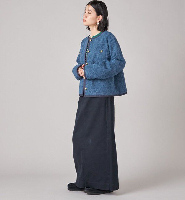 SHIPS for women「SHIPS NINE CASE: ノーカラー ジャケット」|ノーカラージャケット|