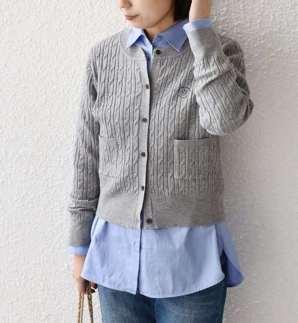 SHIPS Colors 「SHIPS Colors:〈手洗い可能〉ミニケーブル カーディガン◇」|カーディガン|